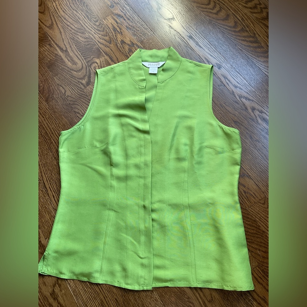 Allison  Taylor silk sleeveless blouse